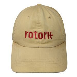 Rotork Slideback Baseball Hat Beige One Size Embroidered Alternative